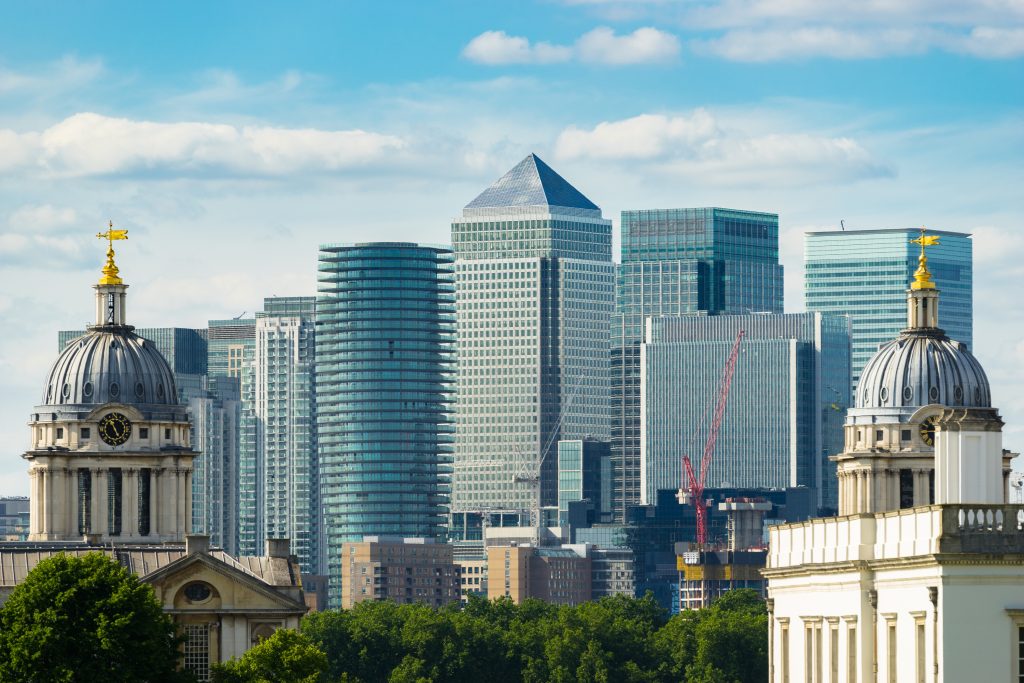 The UK Autumn Budget 2026A view of a city skyline with tall buildings in the background.